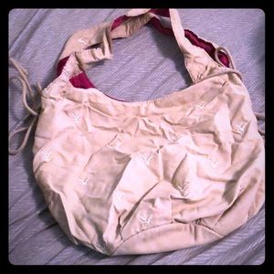 Tan and Pink American Eagle Purse